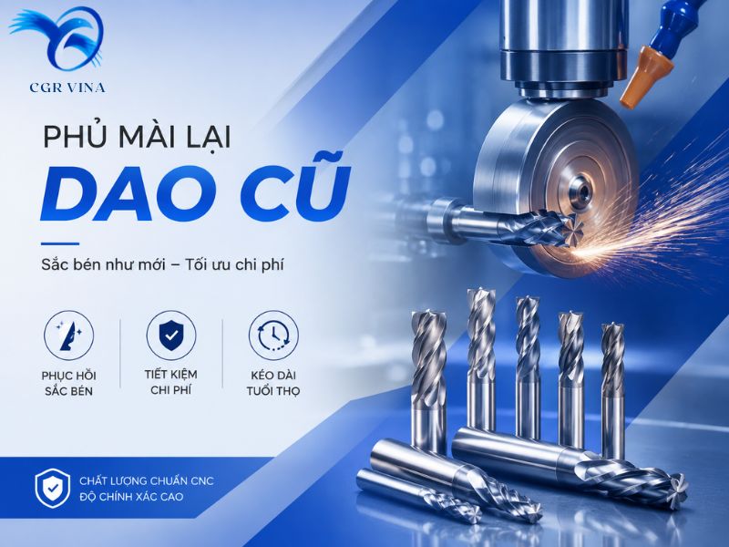 Dịch vụ phủ mài lại dao cũ tạo CGR VINA