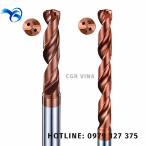 mũi khoan có lỗ tưới nguội xuyên tâm
